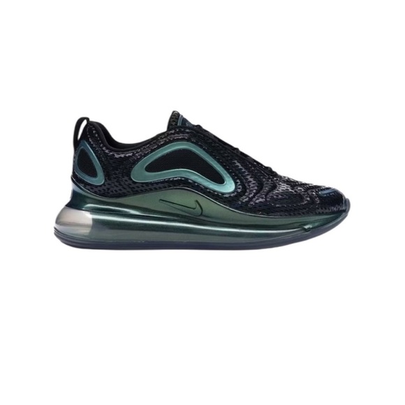 Nike Air Max 720 Size 7 Throwback Future Iridescent Green and Black Shoes. - Picture 2 of 12
